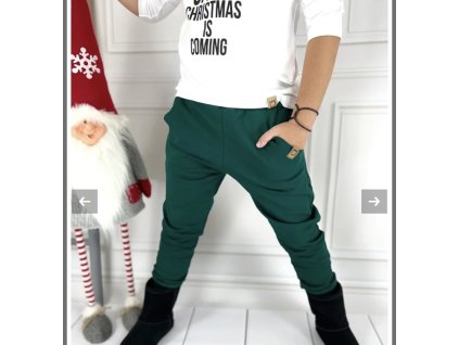 Tepláky MIMI basic smaragdová