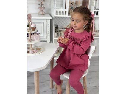 Malinový komplet s krajkou 🎀
