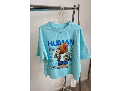 Tričká pre chlapcov bear tyrkysová