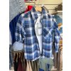 Káro-košeľa na zips pre chlapcov