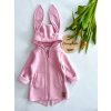 Zateplená mikina so zajačími uškami-farba baby PINK