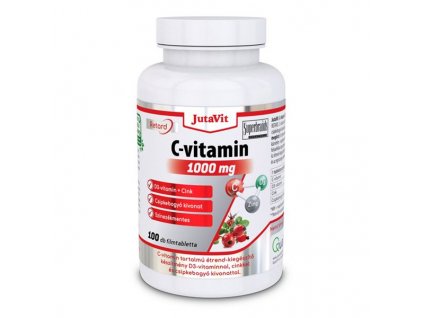 jutavit c vitamin 1000 mg d3 vitamin cink csipkebogyo kivonattal retard filmtabletta 100x