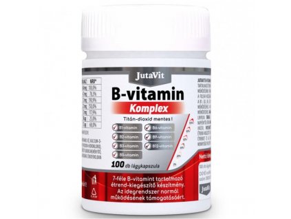 JutaVit B komplex vitamin lagyzselatin kapszula 100db