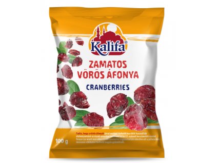 Kalifa zamatos, aszalt vörös áfonya, cukrozott 100g