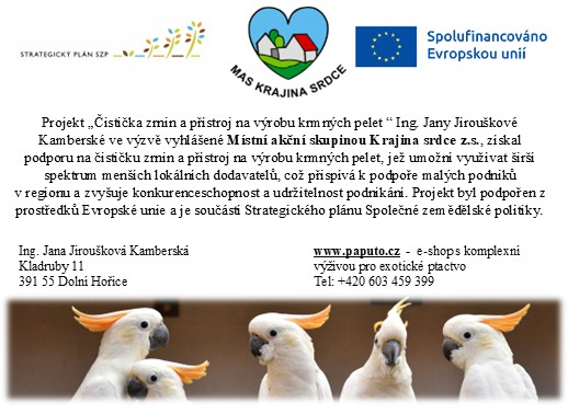 Projekt „Čistička zrnin a přístroj na výrobu krmných pelet “