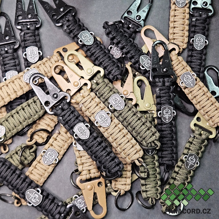 Sada paracord přívěšků REGI Base, česká ruční výroba z paracordu 550