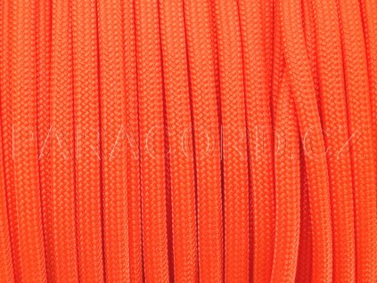 Paracord 550 - neon oranžová