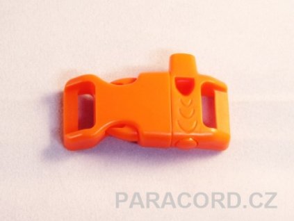 Spona trojzubec "píšťalka" (13mm) prohnutá - oranžová