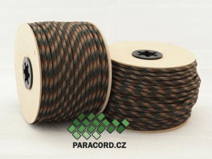 Paracord 550 - špulka 50m WOODLAND