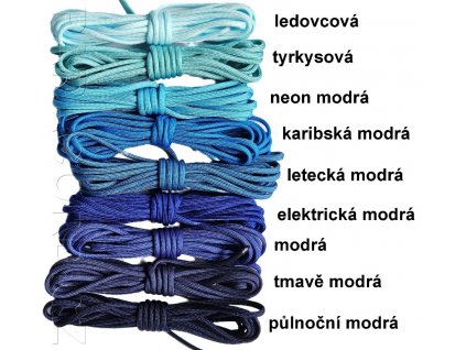 Paracord 550 - elektrická modrá
