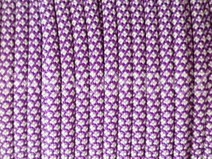 Paracord 550 - PURPLE/SILVER DIAMONDS