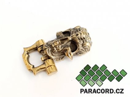 31617 spona rucni vyroba cyberskull bronz