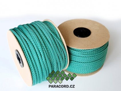 Paracord 550 - špulka 50m GREEN DIAMONDS REVERSED