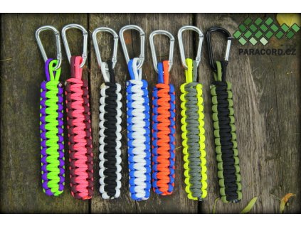 31830 paracord survival privesek kobra vlastni barvy