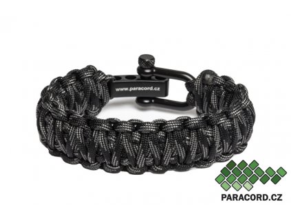 Survival paracord náramek TACTICAL DOUBLE (Velikost L/XL)