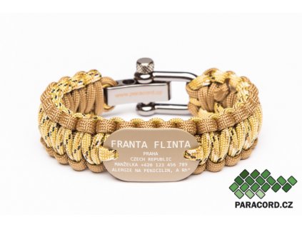31953 survival paracord naramek vlastni id vlastni barva