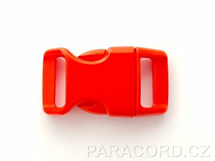 spona trojzubec - sytě červená (16mm)