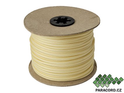 paracord 550 špulka 50m pastel yellow
