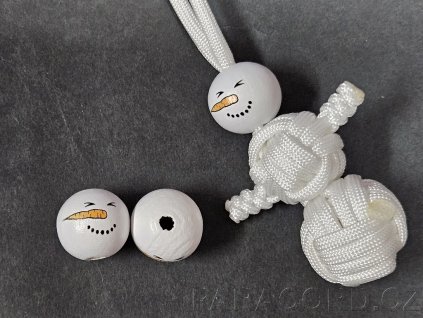 paracord hlava sněhulák