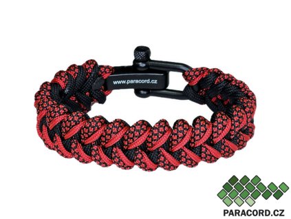 paracord náramek red shark