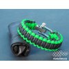 Survival paracord náramek GREEN ANTRACIT (vel. M/L)