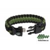 Outdoor paracord náramek NAVIGATOR GREEN