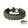 Survival paracord náramek ARMY (OD)