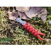 Paracord klíčenka BIKE - red