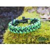 Survival paracord náramek GREEN SHARK