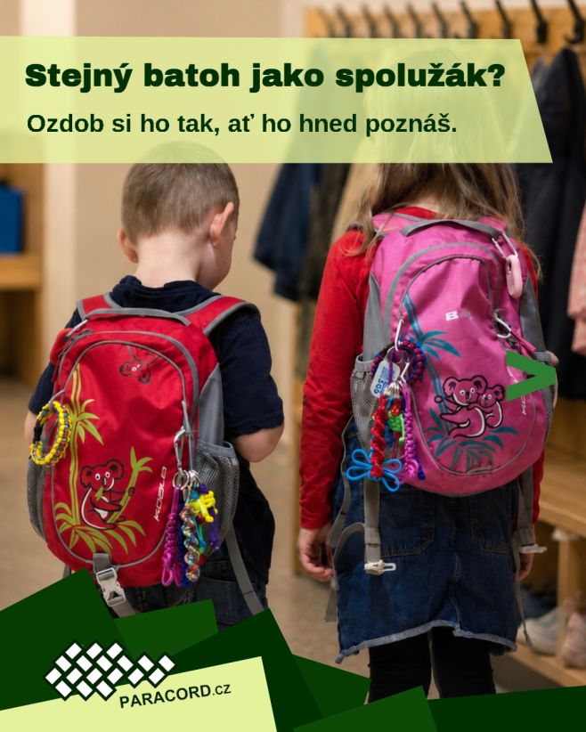 🎒 Stejný batoh jako spolužák? Udělejte si z něj originál. Paracordové přívěšky jsou jednoduchý projekt, který zvládnou s...