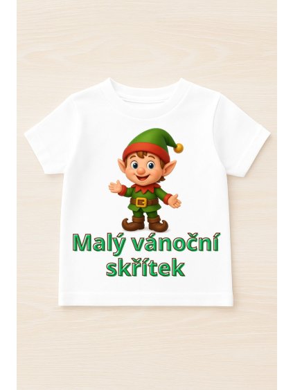 skřítek tričko nápis