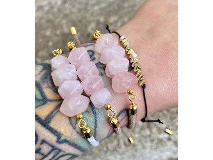 Broušené kameny Baby pink