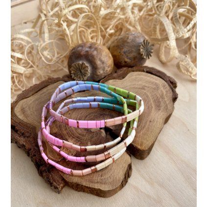 Náramek Miyuki DUHA