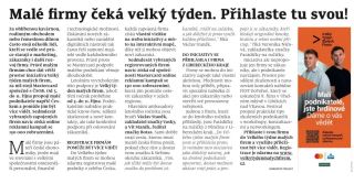 @velkytydenmalychfirem už se nám to blíží! Mám pro vás na tento týden připravený zase překvápko, ale zajímá mě, co byste...