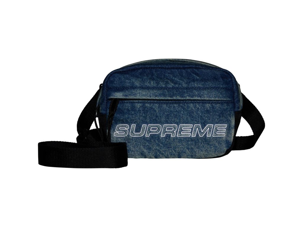 バッグ Supreme Denim Shoulder Bag Washed Indigo Denim Shoulder Bag - Shop - Supreme