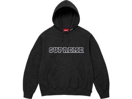 Supreme Embroidered Script Hooded Sweatshirt / Black
