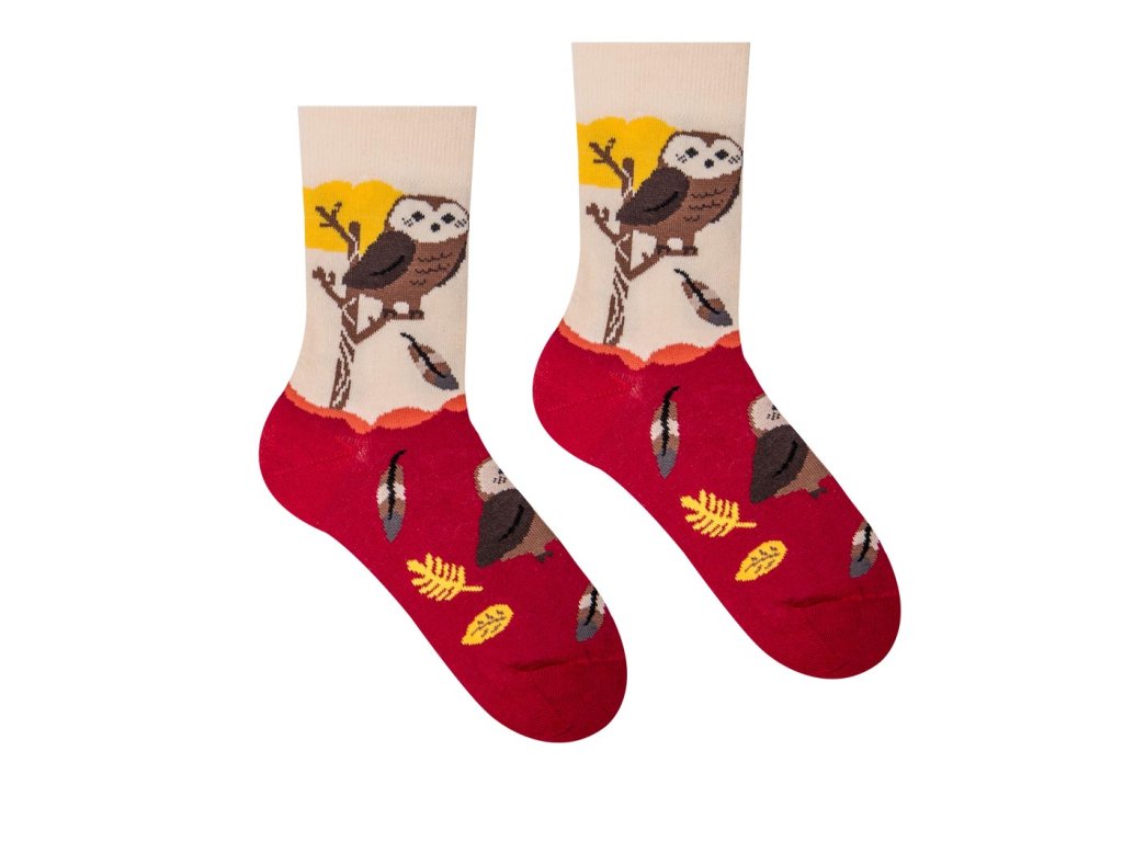 Veselé ponožky Sova - Detské