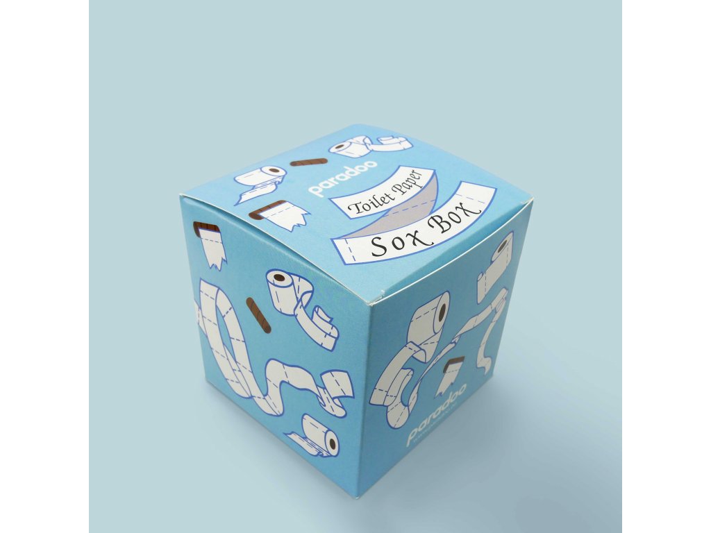 Darčekové balenie ponožiek - Toaletný papier (1 pár) | paradoo.sk
