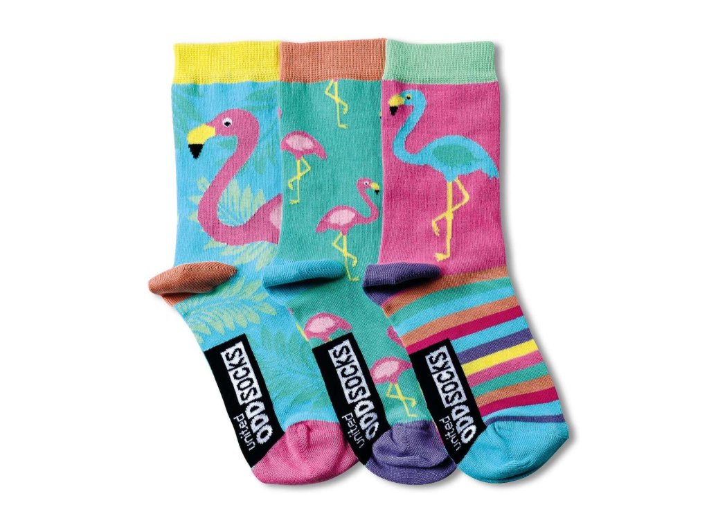 Veselé ponožky Flamingo 3ks veľ.: 31-39