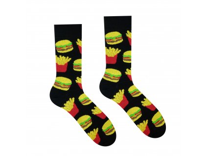 Veselé ponožky Burger (2)