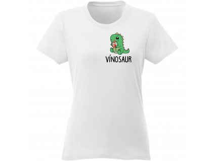 Dámske tričko T0564 vinosaurus zenske biele