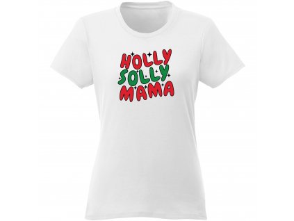 Dámske tričkoT0589 holly solly mama zenske biele