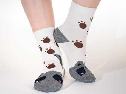 Veselé ponožky Ospalá mačka