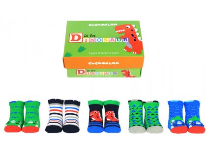 Detské veselé ponožky D is for dinosaur veľ.:1-2 roky