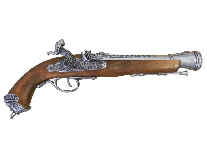 Replika Pištoľ talianska, 18.stor., nikel