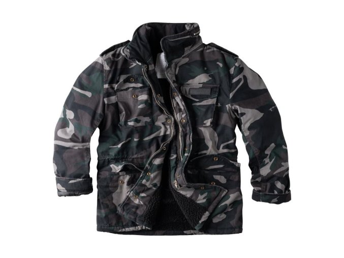 Bunda PARATROOPER Vintage zimní BLACK CAMO (velikost XL)