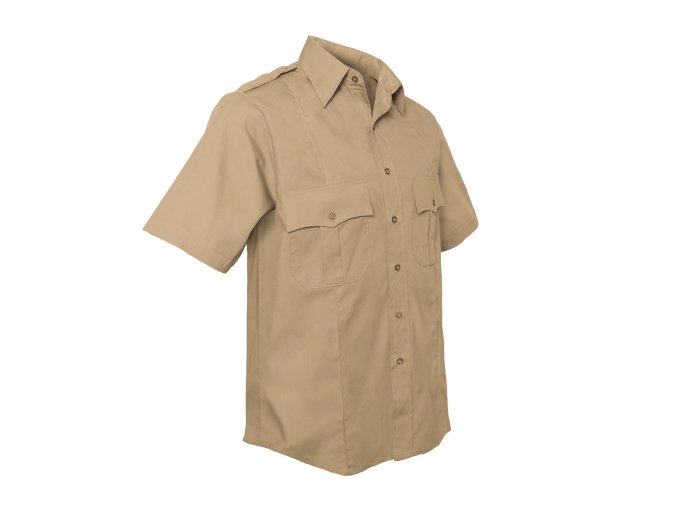 Košile POLICIE A SECURITY krátký rukáv KHAKI (velikost 3XL)