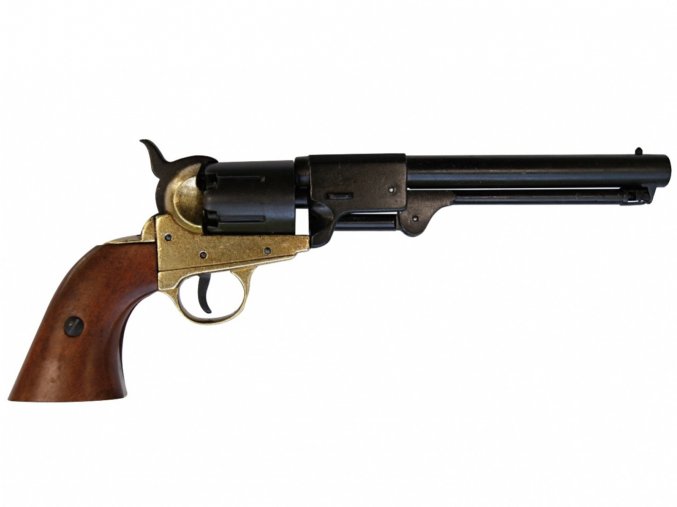 Replika revolver Confederate, mosaz, USA 1860