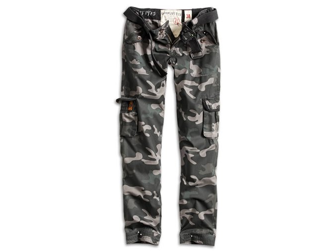 Kalhoty dámské PREMIUM SLIMMY BLACK CAMO (velikost XXL)