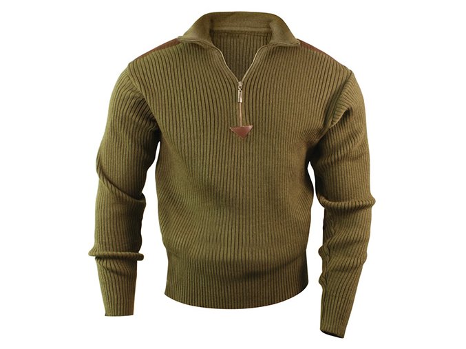 Svetr ACRYLIC COMMANDO 1/4 zip ZELENÝ (velikost 3XL)